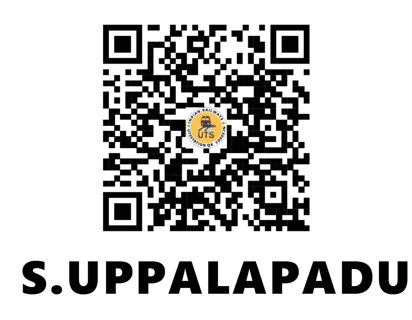 UTS QR Code for S.UPPALAPADU - SUPP (SC - ANDHRA PRADESH)